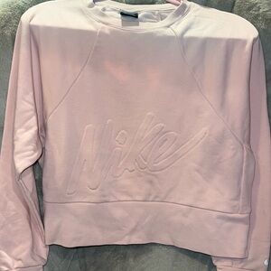 Nike Women's DriFit Light Pink Logo Sweatshirt